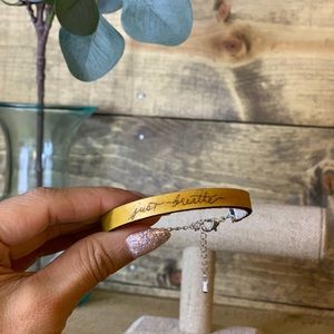 Sold out - Leather Bracelet handmade custom quote